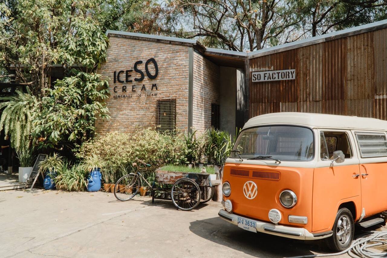 ร้านกาแฟ Ice So Cream ความสุขเล็กๆ กลางธรรมชาติในใจกลางเมือง